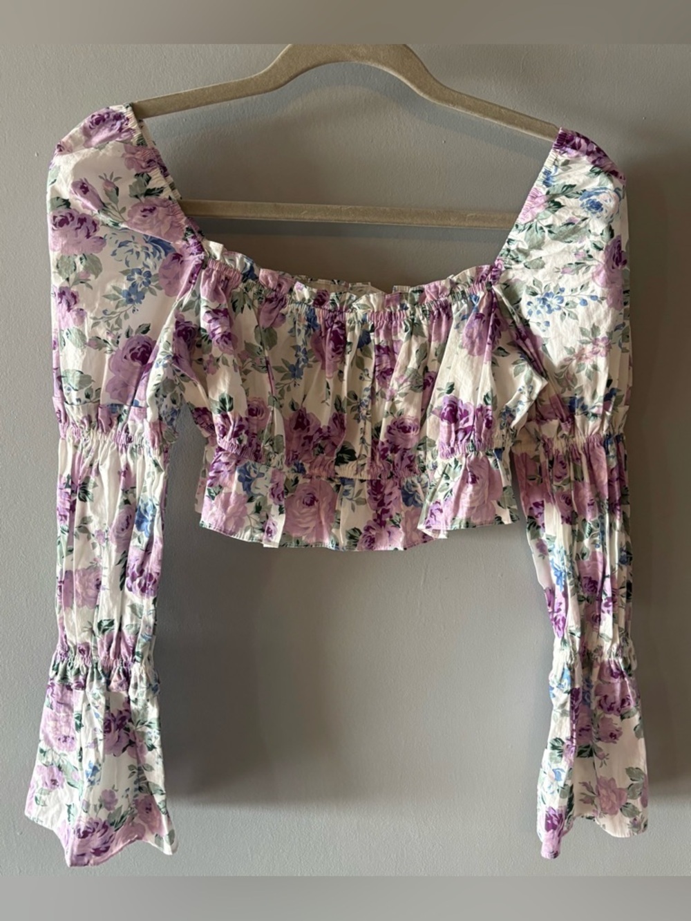 Rays for Days Floral Two-Piece Set in Lavender & White - Picture 4 of 10